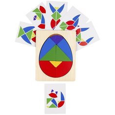 Головоломка Raduga Kids Колумбово Яйцо с карточками бежевый/красный/синий