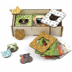 Развивающее пособие из дерева Доски Сегена «Животные Woodland