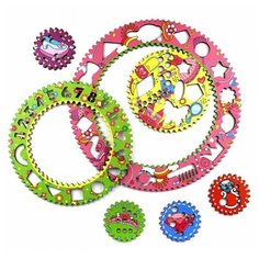 Развивающее пособие из дерева Спирограф для рисования, Принцессы Woodland