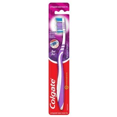 Зубная щетка Colgate Зиг Заг многофункциональная, средней жесткости, фиолетовый