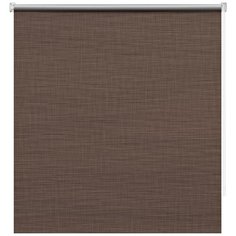 Рулонная штора DECOFEST Блэкаут Шантунг Мини (коричневый), 40х160 см