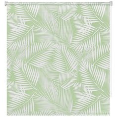 Рулонная штора DECOFEST Тропики Мини (светло-зеленый), 70х160 см