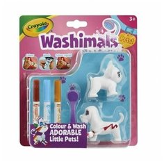 Фигурки для раскрашивания Washimals Собачки (2 фигурки) Crayola