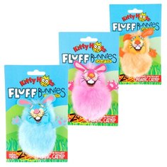 Fat Cat Игрушка для кошек - "Пушистый кролик", мягкая, Fluff Bunnies Cat Toy (650554) Цвет:Голубой, Розовый
