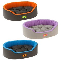 Лежак Ferplast Dandy C для собак и кошек (Д 110 x Ш 70 x В 23 см, черный с синим)