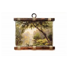 Панно Универсальный свиток Река в лесу А3 гориз.