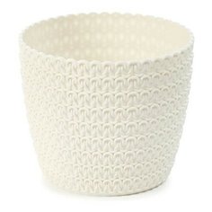 Кашпо magnolia jersey 14см. кремовый Lamela