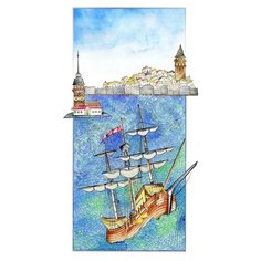 Супермоющиеся антивандальные фотообои Антимаркер, Морской город, 1-A-1029, 150х270 см