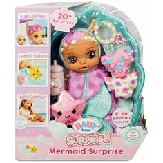 Baby Born Surprise Mermaid Surprise – Teal Towel with 20+ Surprises, Multicolored Zapf Creation