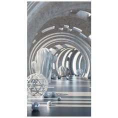 Супермоющиеся антивандальные фотообои Антимаркер, 3D Тоннель времени, 1-A-1011, 150х270 см