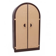 Шкаф для кукол Огонек "Коллекция", с вешалкой и полками (С-1568) Огонёк