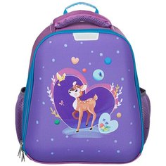 Ранец №1 School Basic, Олененок, 2 отделения, ортопедическая спинка