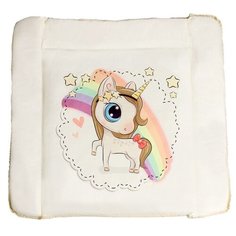 Пеленальный матрас Alis Забава 82 х 72 см единорожка