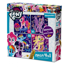 Набор пазлов Origami My Little Pony 4 в 1 (03432)