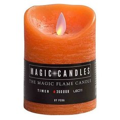 Светодиодная свеча Peha Magic Мерцающая 7.5x10cm Orange MB-20199