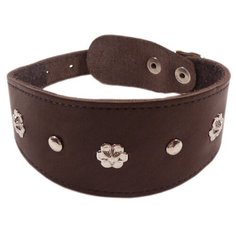 ZOOexpress Камбала однослойный, длина ошейника 35 см коричневый