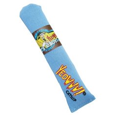 Игрушка для кошек ROSEWOOD мягкая с кошачьей мятой "YEOWWW", синяя, 17х2.5см (Великобритания