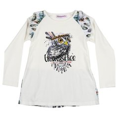 Лонгслив Sweet Berry, размер 98, белый/серый