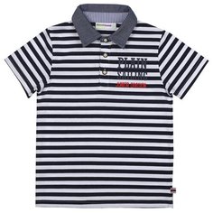 Поло Sweet Berry, размер 98, белый/синий