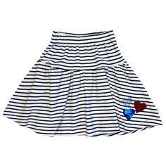 Юбка Sweet Berry размер 98, белый-синий