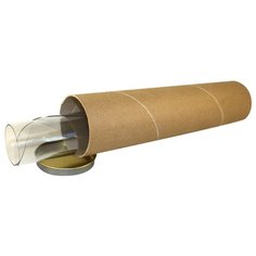 VIVACASE Скатерть на стол ПВХ, квадрат, гибкое стекло, тубус, прозр. 700*700*1