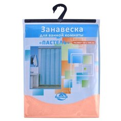 Штора д/ванной п/э "Пастель" 180*180 см, бежевый МультиДом