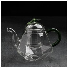 Чайник заварочный со стеклянным ситом "Грин" 600 мл 1157648 Сима ленд