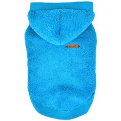 Толстовка для собак с капюшоном PUPPIA "Willa", голубая, S, 19.5см (Южная Корея)