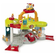 Smoby Парковка техцентр Vroom Planet, зеленый/голубой/красный/оранжевый