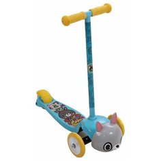 Самокат 3-колесный Rexco Зайка Банни+шлем