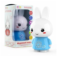 Музыкальная обучающая игрушка Медовый зайка Alilo G6+ с функцией Bluetooth колонки голубой