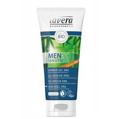 Био-гель для душа 3 в 1 Lavera мужской, 200 мл