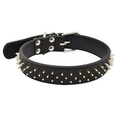 Ошейник для собак ZOOEXPRESS Ёж 2сл 36мм 60см черный