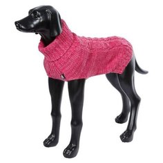 Свитер для собак RUKKA Melange Knitwear розовый размер XL 38см