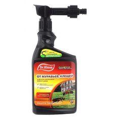 Концентрат DR. KLAUS от муравьев, клещей и других насекомых вокруг дома Insect Super с эжектором, 1000 мл