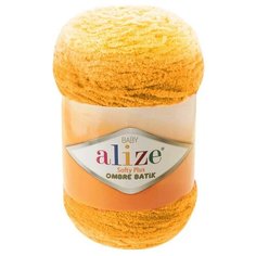 Пряжа Alize Softy Plus Ombre Batik 500гр. 600м. (100% микрополиэстер) (7285 желтый)