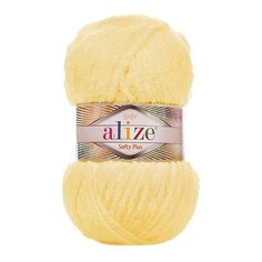 Пряжа Alize Softy Plus 100г 120м (100% микрополиэстер) (13 желтый) 5 шт