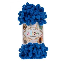 Пряжа Alize Puffy 100г 9м (100% микрополиэстер) (141 синий) 5 шт