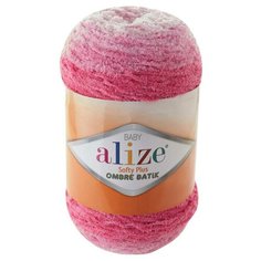 Пряжа Alize Softy Plus Ombre Batik 500гр. 600м. (100% микрополиэстер) (7283 розовый)