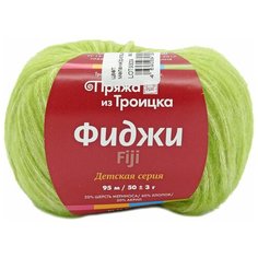 Пряжа из Троицка Фиджи 50гр. 95м. (20% мериносовая шерсть, 60% хлопок, 20% акрил) (8354 меланж (фисташка)) 5 шт Троицкая камвольная фабрика