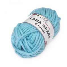 Пряжа из Троицка Lana Grace Grande 100гр. 65м. (25% мериносовая шерсть, 75% акрил супер софт ) (0840 айсберг) 5 шт Троицкая камвольная фабрика