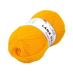 Пряжа из Троицка Lana Grace Superfine 100гр. 610м. (25% мериносовая шерсть, 75% акрил супер софт) (0123 холодный желтый) 5 шт Троицкая камвольная фабрика