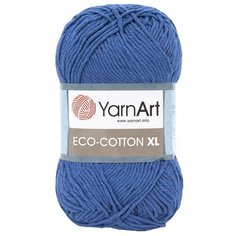 Пряжа YarnArt Eco Сotton XL 200гр 220м (85% хлопок, 15% полиэстер) (774 синий) 5 шт