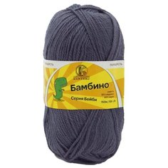 Пряжа Камтекс Бамбино 50гр. 150м. (35% шерсть меринос, 65% акрил) (169 серый) 10 шт