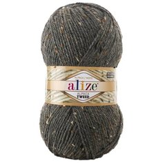 Пряжа Alize Alpaca Tweed 100гр. 250м. (15% шерсть, 15% альпака, 5% вискоза, 65% акрил) (196 серый меланж) 5 шт