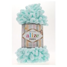 Пряжа Alize Puffy 100г 9м (100% микрополиэстер) (15 св.бирюза) 5 шт