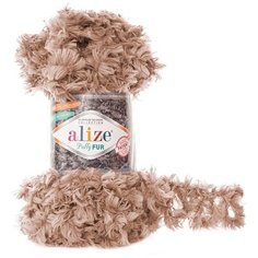 Пряжа Alize Puffy Fur 100гр. 6м. (100% полиэстер) (6104) 5 шт