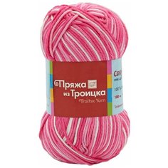 Пряжа из Троицка Сакура принт 100гр. 180м. (100% вискоза) (7126 принт) 5 шт Троицкая камвольная фабрика