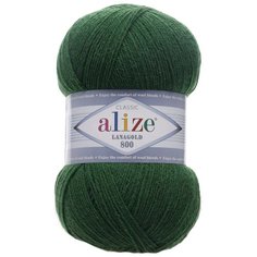 Пряжа ALIZE Lanagold 800 100гр.,800м (49%шерсть, 51%акрил) (118 зеленая трава) 5 шт