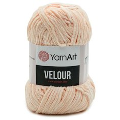Пряжа YarnArt Velour 100г 170м (100% микрополиэстер) (869 пудровый) 5 шт
